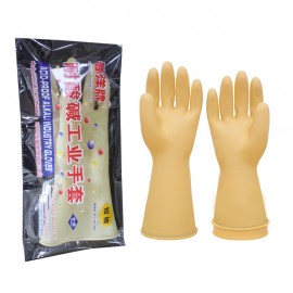 H1007-1 春洋耐酸碱乳胶手套本色A30CM/双