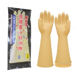 H1008-1 春洋耐酸碱乳胶手套本色A40CM/双